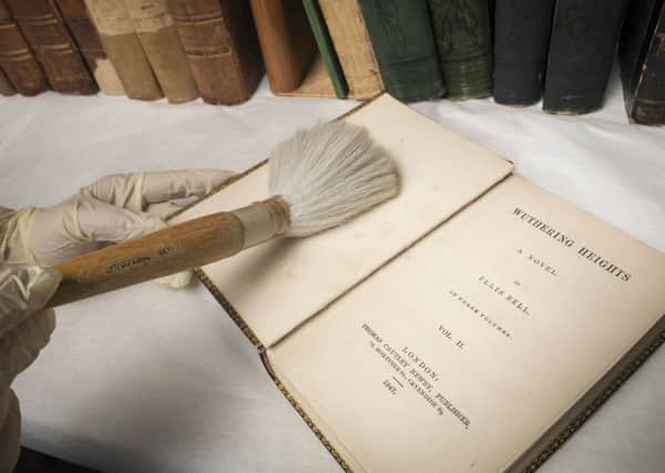 A first addition of Wuthering Heights from 1847 at the Bronte Parsonage Museum, Haworth. (Picture: PA).