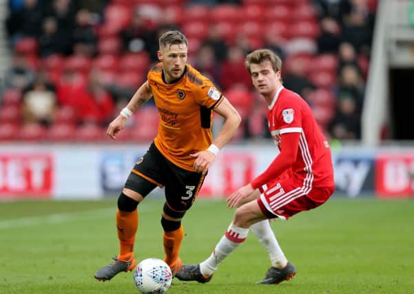 Wolverhampton Wanderers' Barry Douglas, left, is a target for Leeds Untied. Picture: Richard Sellers/PA