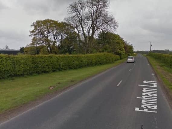 The incident occurred on Farnham Lane near Knaresborough on Wednesday (July 26)