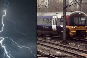 Lightning has blocked train lines
