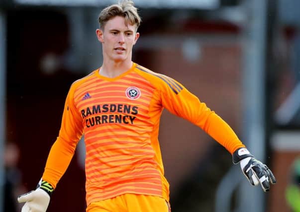 Dean Henderson of Sheffield United during the a friendly match at the Northern Commercials Stadium, Bradford. (Picture: Simon Bellis/Sportimage)