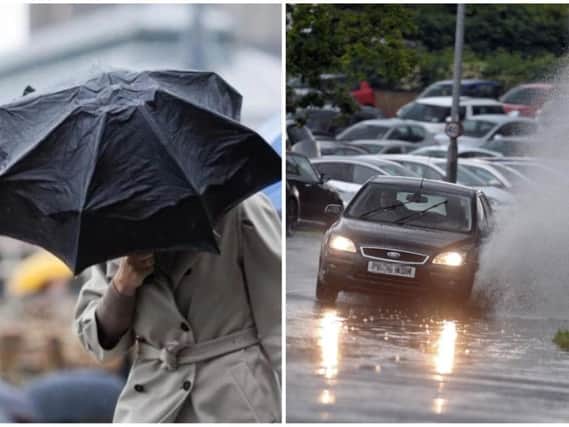 Heavy rain is predicted for Yorkshire over the weekend