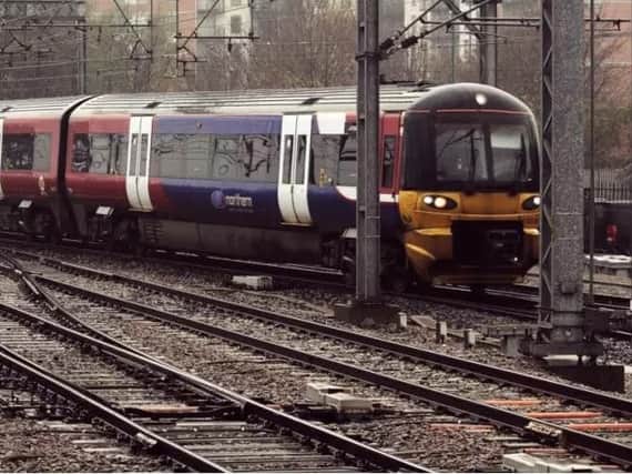 Services have been disrupted after lighting struck signal box.