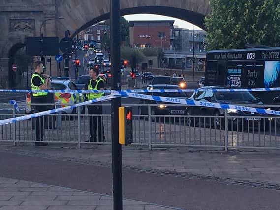 A cordon is currently in place on The Wicker. Picture: Dan Hayes