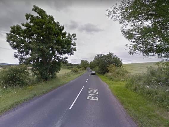 The B1248 road near North Grimston,Malton (Google)