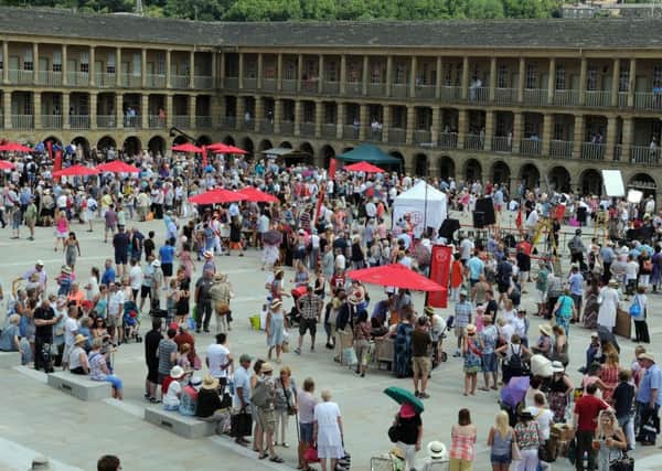 Halifax's Piece Hall reopened a year ago thanks, in part, to the Heritage Lottery Fund.