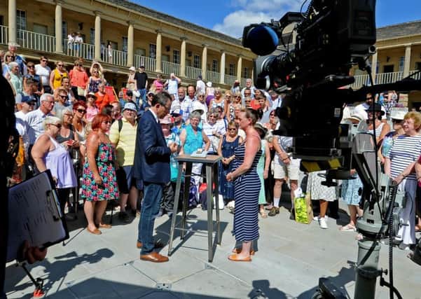 An episode of Antiques Roadshow was filmed at The Piece Hall in Halifax.