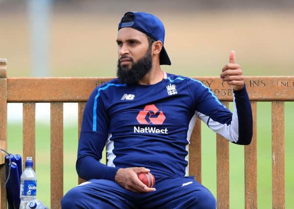 ALL GOOD: England's Adil Rashid during a nets session at Edgbaston. Picture: Mike Egerton/PA