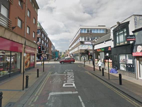 The incident took place on Division Street in Sheffield city centre earlier this month. Picture: Google Maps