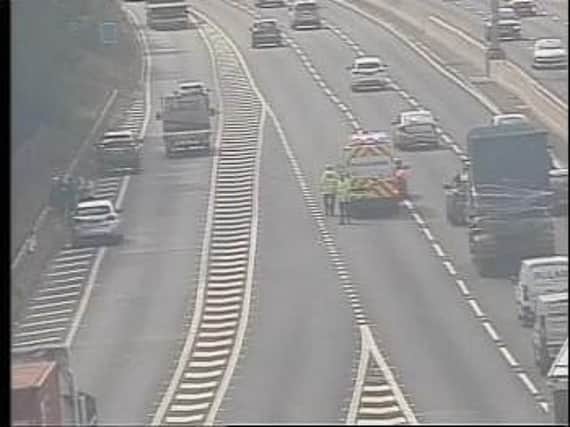 Emergency services are dealing with a multi-vehicle collision on the M1 in South Yorkshire this morning
