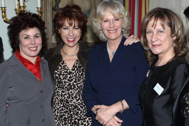 The Duchess of Cornwall (second right) with (from left to right) Ruby Wax, Kathy Lette and Baroness Helena Kennedy during a reception at Clarence House, central London in support of the Southbank Centre's WOW - Woman of the World festival in 2012.