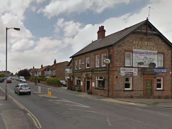 The taxi driver was assaulted near this pub on Hull Road in York last night.