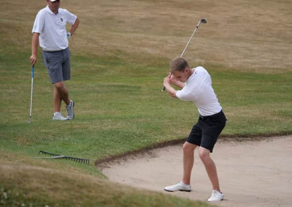 Lindrick's Sam Rook, seen playing for Sheffield Union, topped the qualifying at the English men's amateur at Formby and Hesketh (Picture: Chris Stratford).
