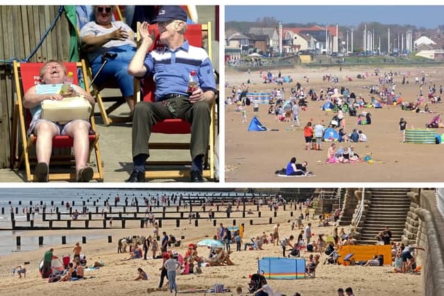 People of Yorkshire lap up the heat on the beaches