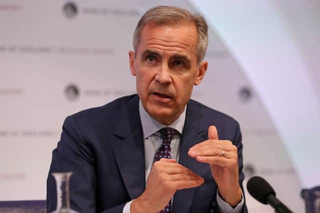 Bank of England Governor Mark Carney speaks during the central bank's quarterly inflation report press conference in the City of London. PRESS ASSOCIATION Photo. Picture date: Thursday August 2, 2018. See PA story ECONOMY Rates. Photo credit should read: Daniel Leal-Olivas/PA Wire