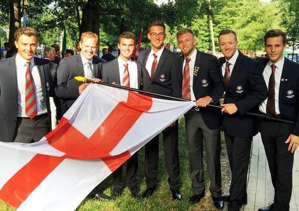 England's European amateur team including Malton & Norton's David Hague, third left, and Wath's Nick Poppleton, second right.