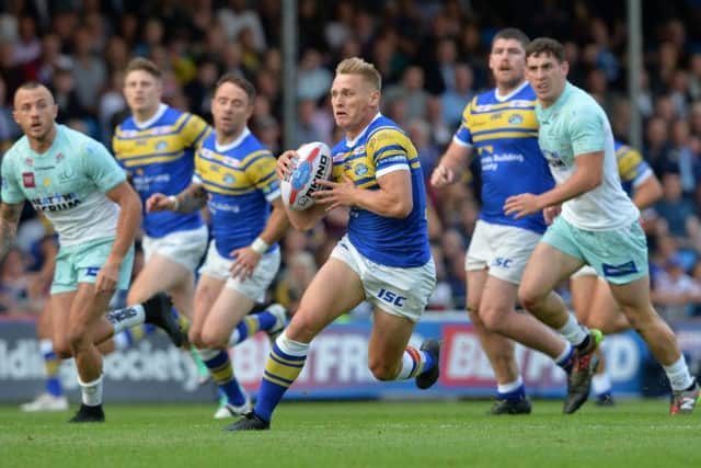 I'M YOUR MAN: Leeds Rhinos' Brad Dwyer is determined to get back to Wembley in the Challenge Cup Final.  Picture: Bruce Rollinson