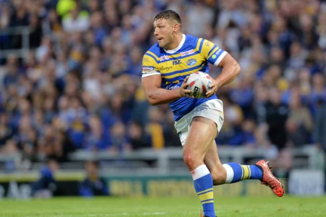 Ryan Hall in action for Leeds Rhinos (Picture: Bruce Rollinson)