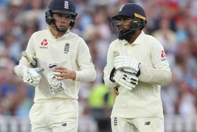 Sam Curran (left) and Adil Rashid provided lates resistance in England's second innings at Edgbaston: Nick Potts/PA