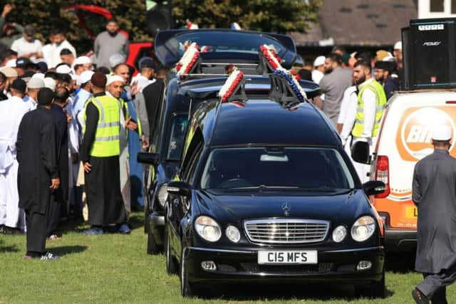 Thousands turned out for the funeral in Yorkshire. Photo: PA
