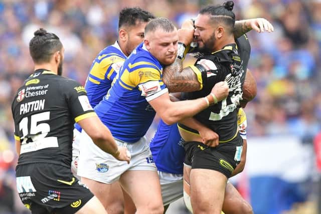 Leeds Rhinos were hammered by Warrington Wolves in the Challenge Cup semi-final (Picture: PA)