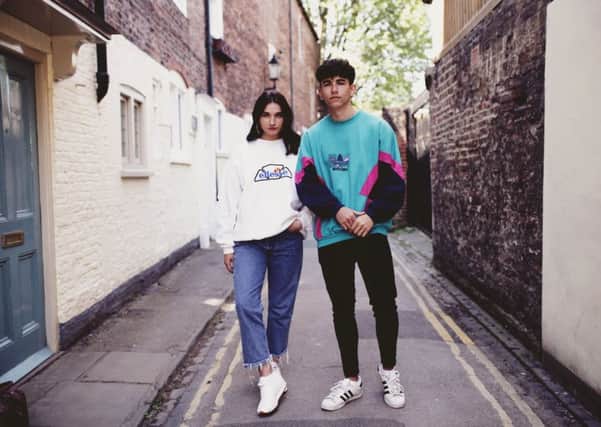 Shot in York by Rosie Woods, Headlock Vintage sweatshirts retail online for around Â£30. At the student fairs, prices are kept simple, at cheaper items Â£10 each or three for Â£15, and others Â£15 each or two for Â£25.