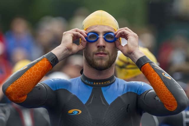 Triathlete Gordon Benson, from Halifax, made an early return from injury - as a late call-up for the European Championships. PIC: James Hardisty