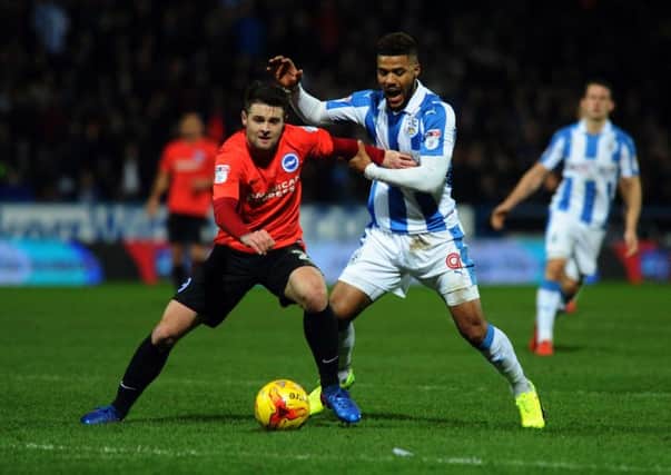 On his way to Blades: Brighton's Oliver Norwood.