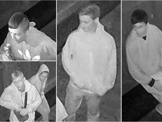 Police in Bradford want to identify the people pictured in these CCTV images.