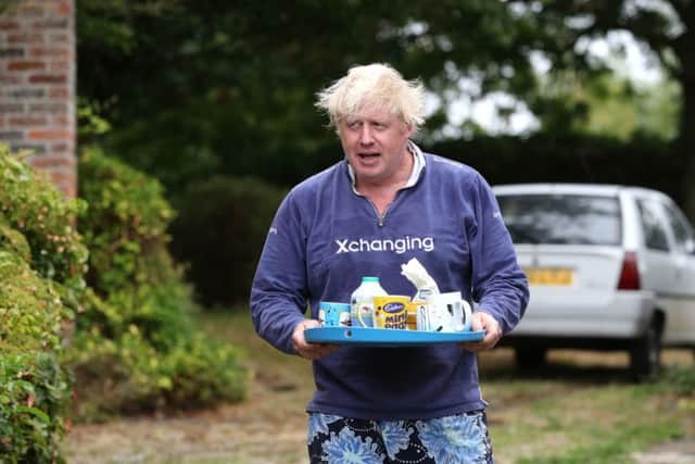 This is how Boris Johnson presented himself to the media this week.
