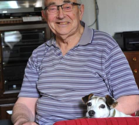 Reg Scaife, 79, in his home near Hampsthwaite in North Yorkshire.