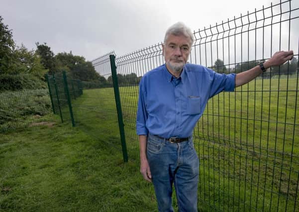 Paul Sellars, of Friends of Gledhow Field - who have been campaigning against proposals to put a fence around land next to Gledhow Primary School.