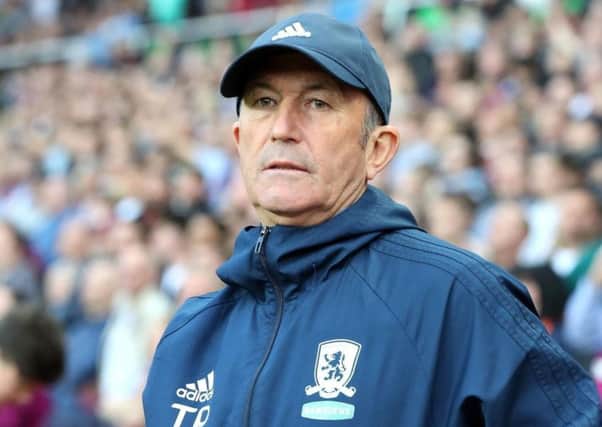Middlesbrough manager Tony Pulis.
