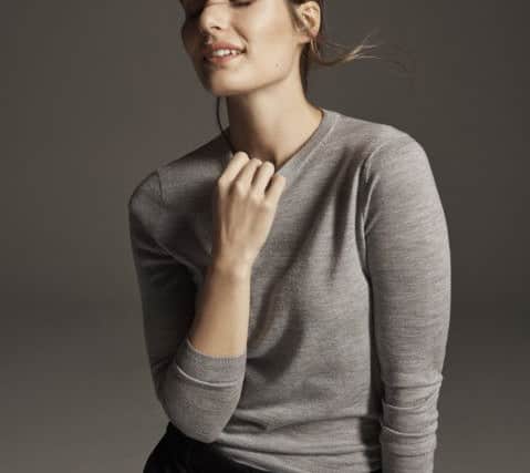 Grey marl knit jumper, Â£12.50, M&S Collection at Marks & Spencer.