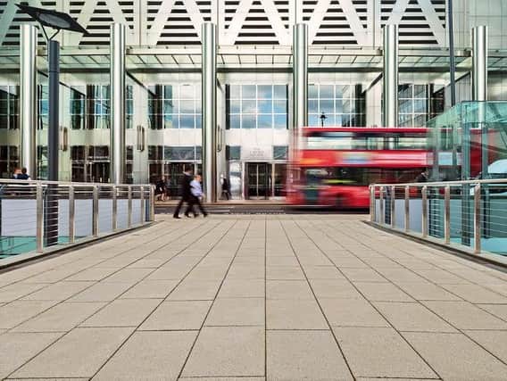 Marshalls provided paving for Canary Wharf in London