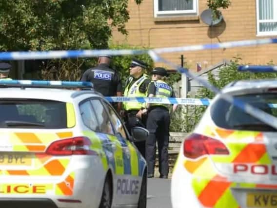 The scene in Langsett Close, Upperthorpe following the fatal stabbing of a 21-year-old man on August 14