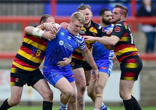 Dan Fleming: His try for Halifax was little consolation in their defeat to Toulouse.
