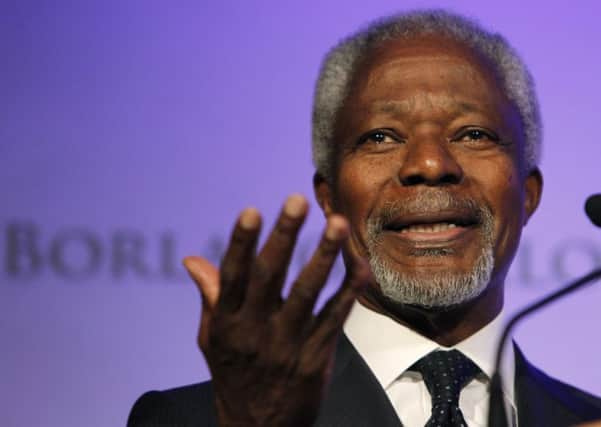 Kofi Annan was the former secretary-general of the United Nations.