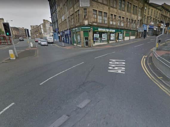 The junction of Barry Street and Sunbridge Road, Bradford. Image: Google.