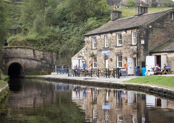 The entrance to the Standedge Tunnel on the Huddersfield Narrow Canal.
