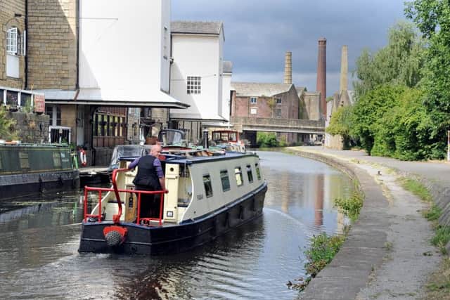 Sam Teale on his  narrowboat, which is now for sale. Picture Tony Johnson.