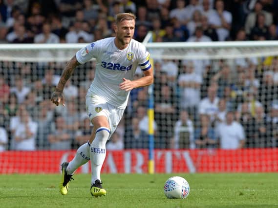 TWO OR THREE WEEKS OUT: Leeds United captain Liam Cooper.