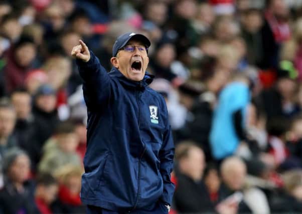 Middlesbrough manager Tony Pulis. Picture: Richard Sellers/PA