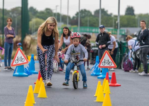 Former Blue Peter presenter Helen Skelton at a safe cycling event in Leeds, but do readers need to be taught to observe the Highway Code?