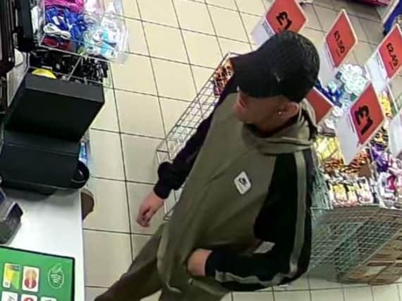 The CCTV image released by detectives