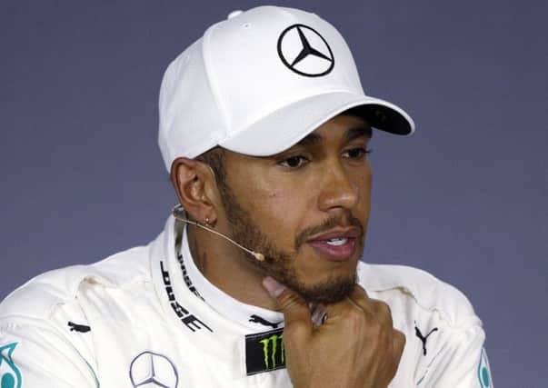 Mercedes driver Lewis Hamilton. (AP Photo/Asanka Brendon Ratnayake)
