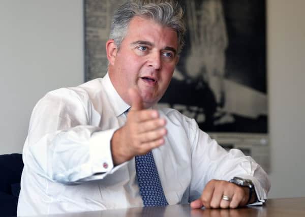 Tory chairman Brandon Lewis during a visit to The Yorkshire Post.