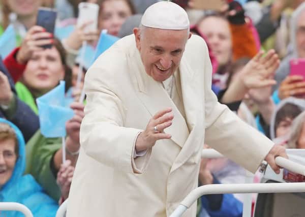 Pope Francis during his visit to Ireland.