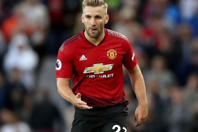 Manchester Uniteds Luke Shaw, pictured, Burnley defender James Tarkowski and Southamptons uncapped goalkeeper Alex McCarthy have been included in Gareth Southgates England squad to face Spain and Switzerland. (Picture: Nick Potts/PA Wire)