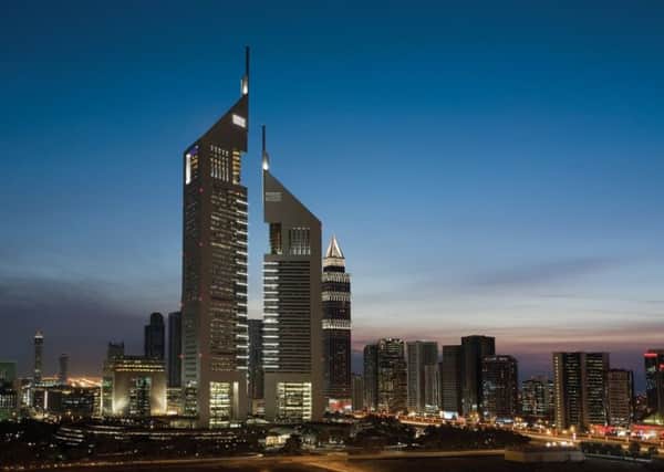 Dubai

Dubai skyline at night.